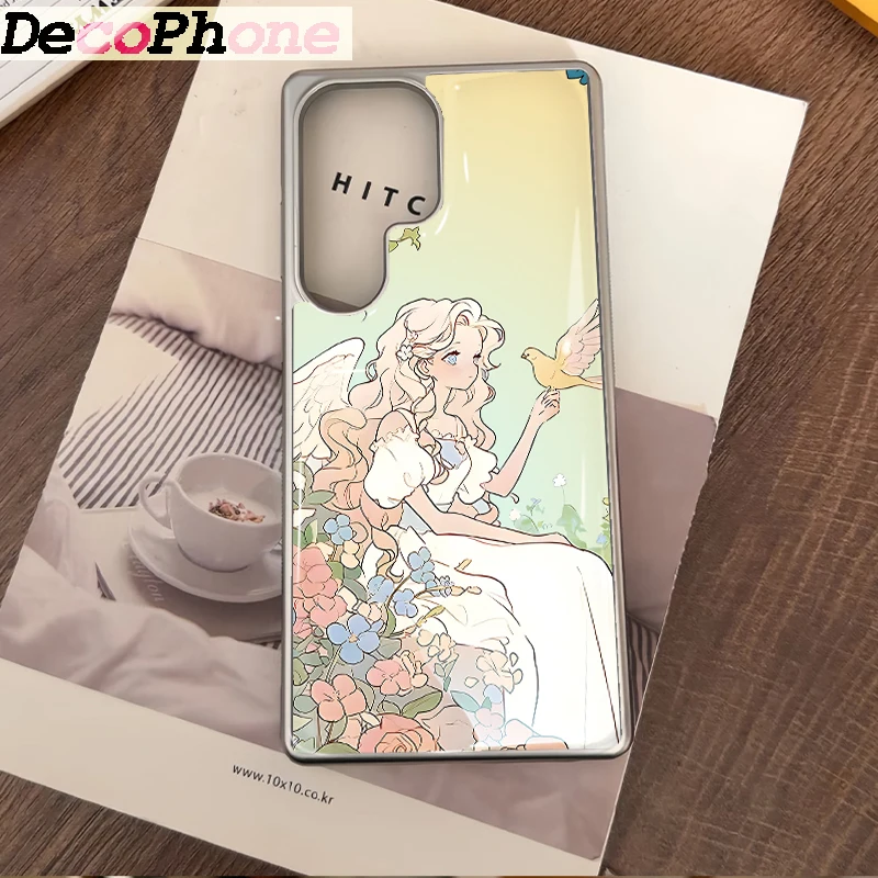 Peaceful Girl Epoxy Phone Case Anti-drop  FOR Samsung Galaxy 23/24/25/26 PLus FE ULTRA EDGE