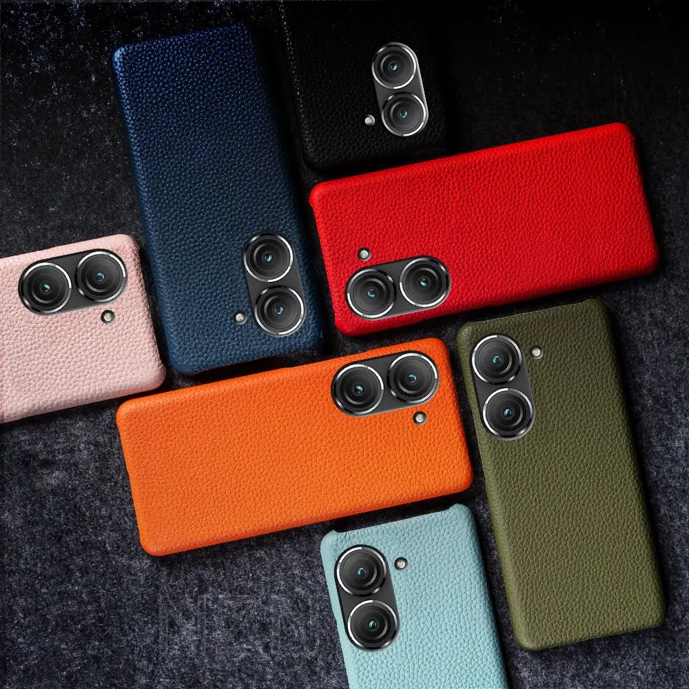 Pro funda asus zenfone 9 pouzdro náhrada opravdový originální kůže telefon případech pro zenfone 10 zakrýt zpět coque ochránce capa