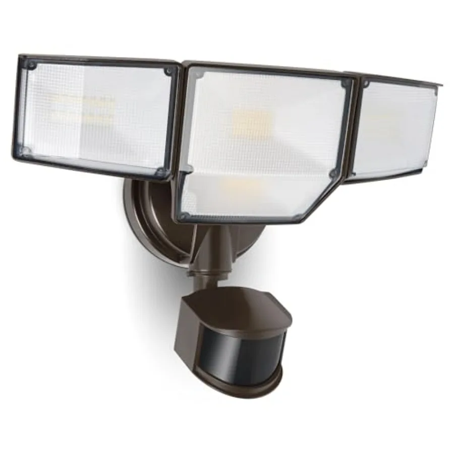 

80W 9000LM LED Security Lights Hardwire Motion Sensor Outdoor Lights, 4 Head LED Flood Light Outdoor 5000K Daylight, IP65 Water