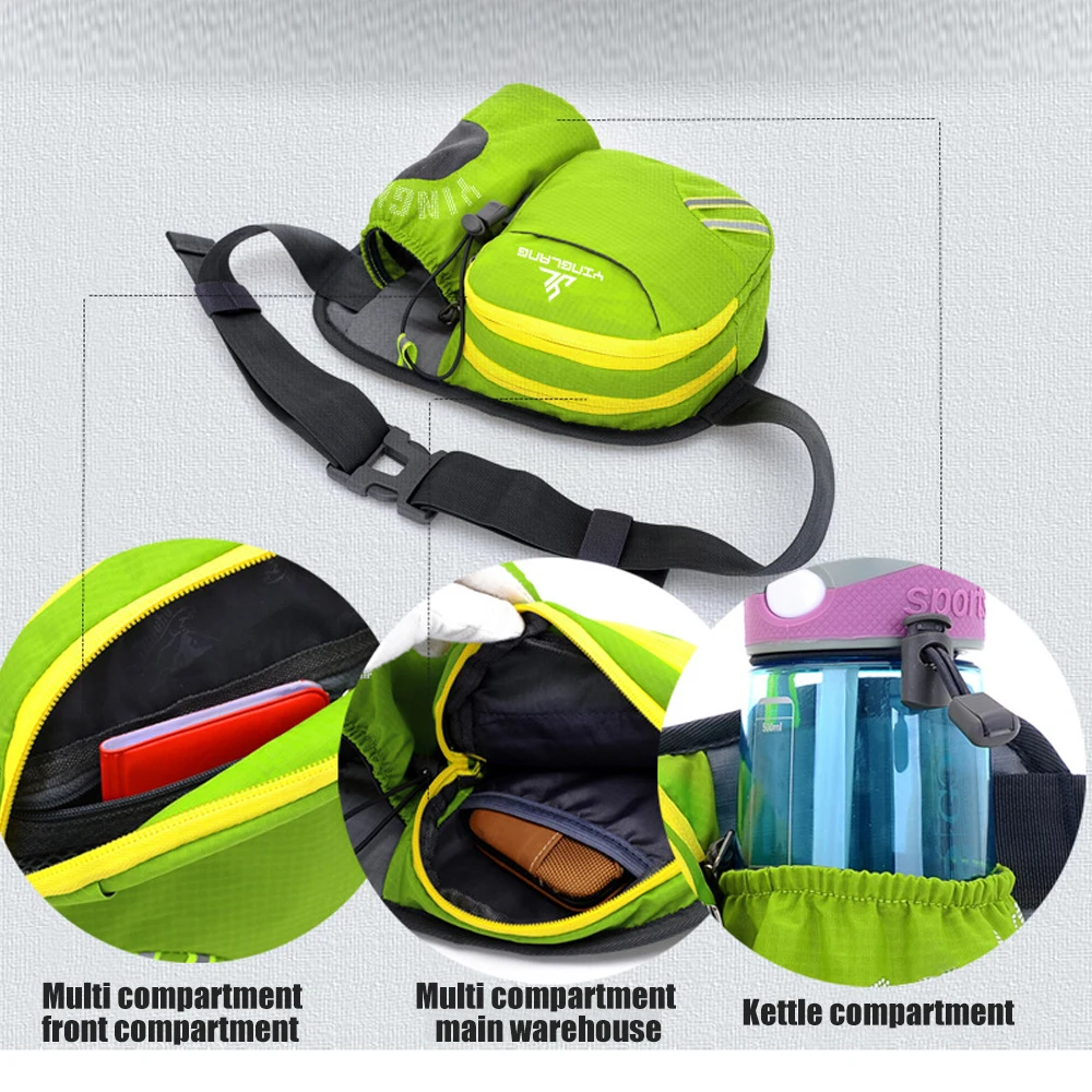 Fanny Pack with Water Bottle Holder for Men Women,Hiking Waist Bag Hip Bum Bag for Running Cycling Traveling Dog Walking Outdoor