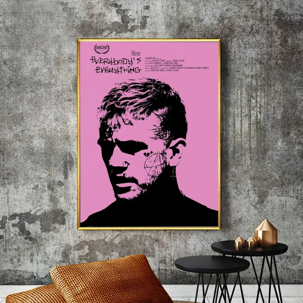 Hip Hop Rapper Lil Peep Poster No Framed Poster Kraft Club Bar Paper Vintage Poster Wall Art Painting Bedroom Study Stickers