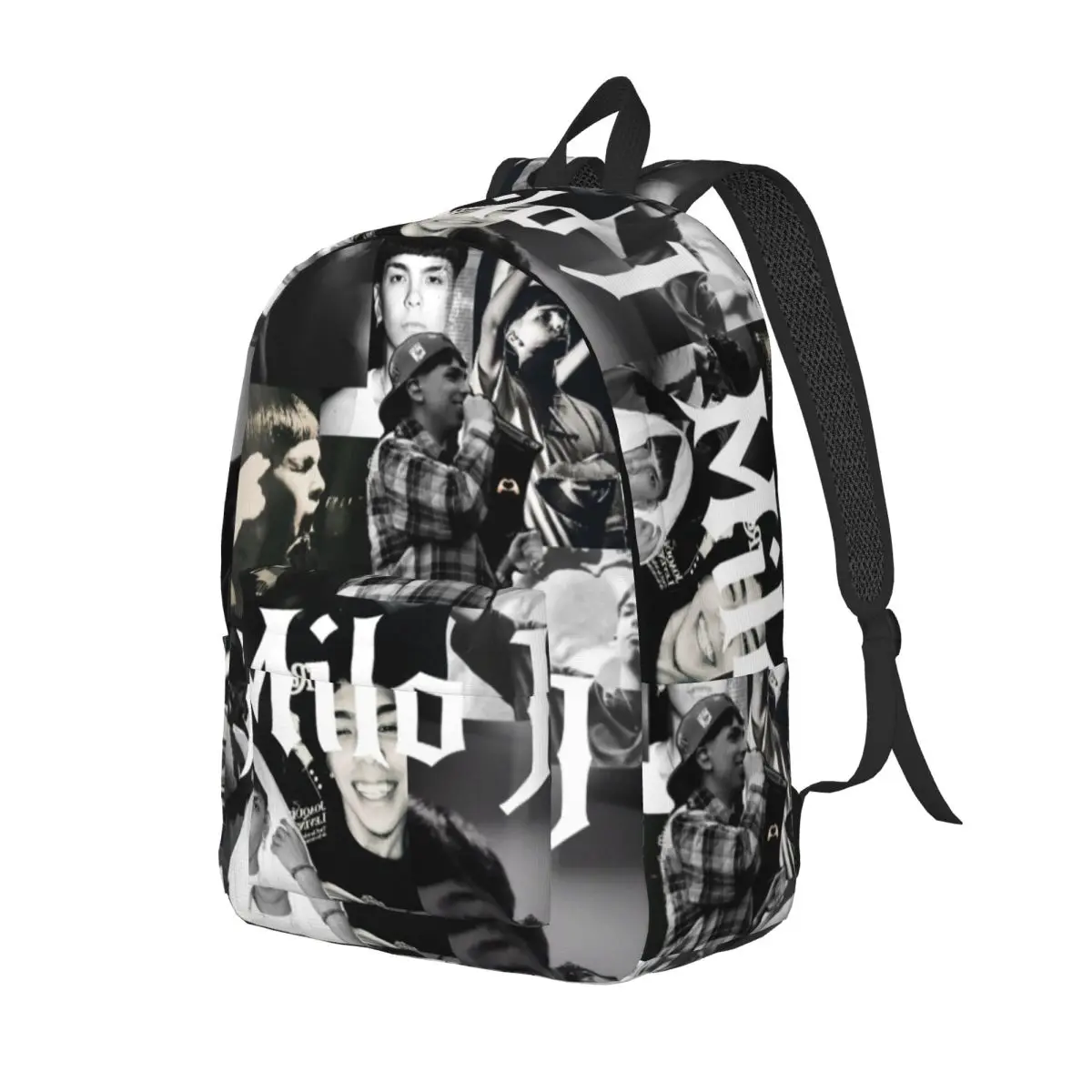 Milo J Backpack for Men Women Fashion Student Work Daypack Laptop Canvas Bags Gift