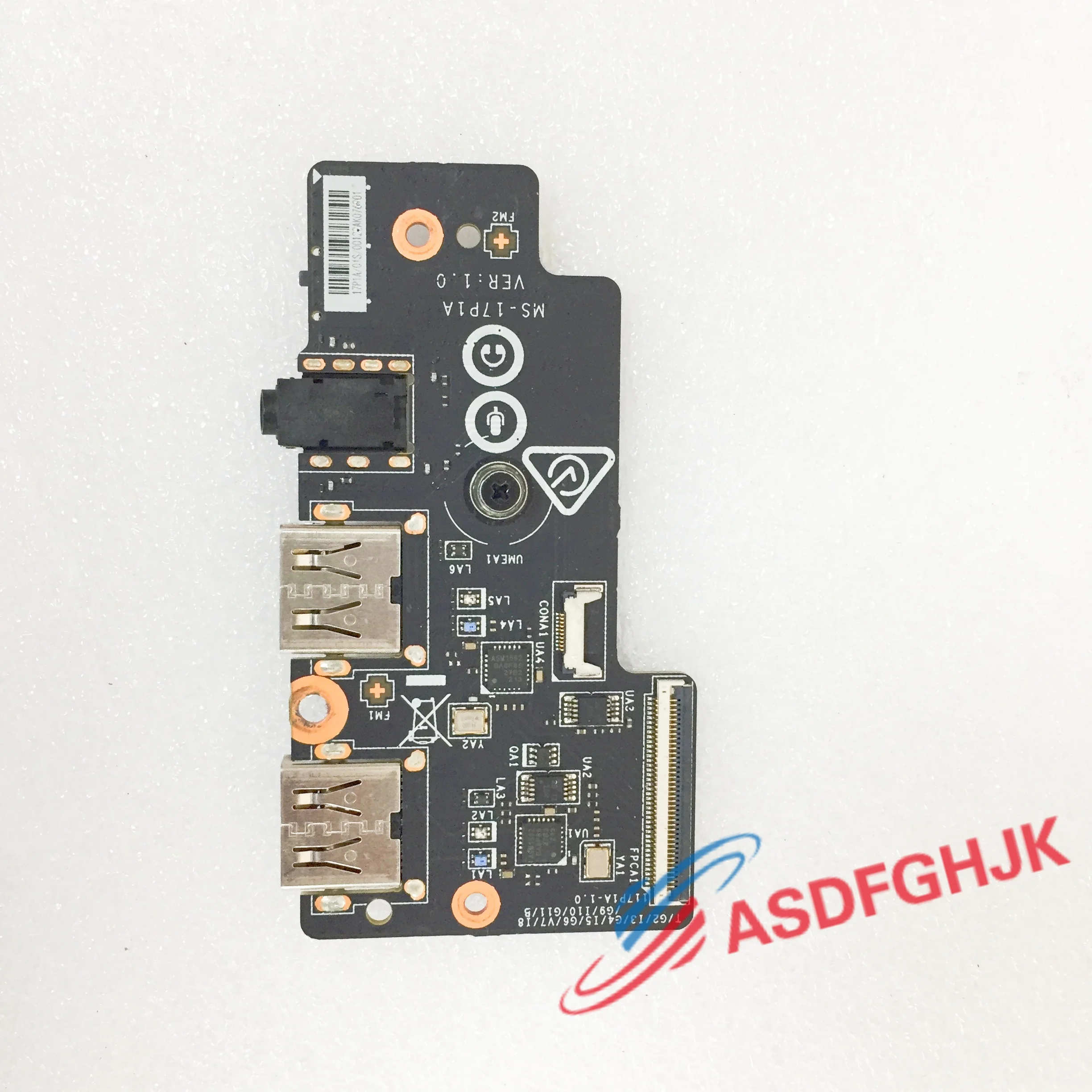 MS-17P1A FOR MSI GS77 Stealth MS-17P1 Laptop USB Audio I/O Board With Cables 607-17P1A-01S I/O Boards- Video Audio USB