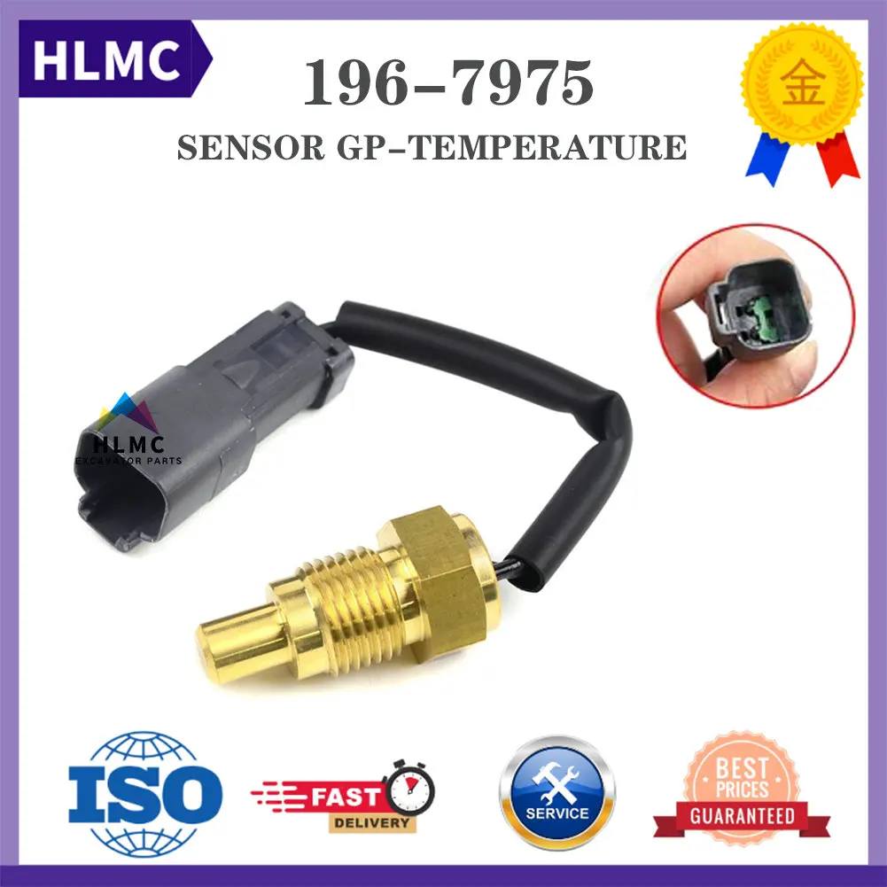 Electric Parts Excavator Electrical Parts E320C 320D Water Temperature Sensor 1967975 196-7975 34390-02200 135-2336 1352336