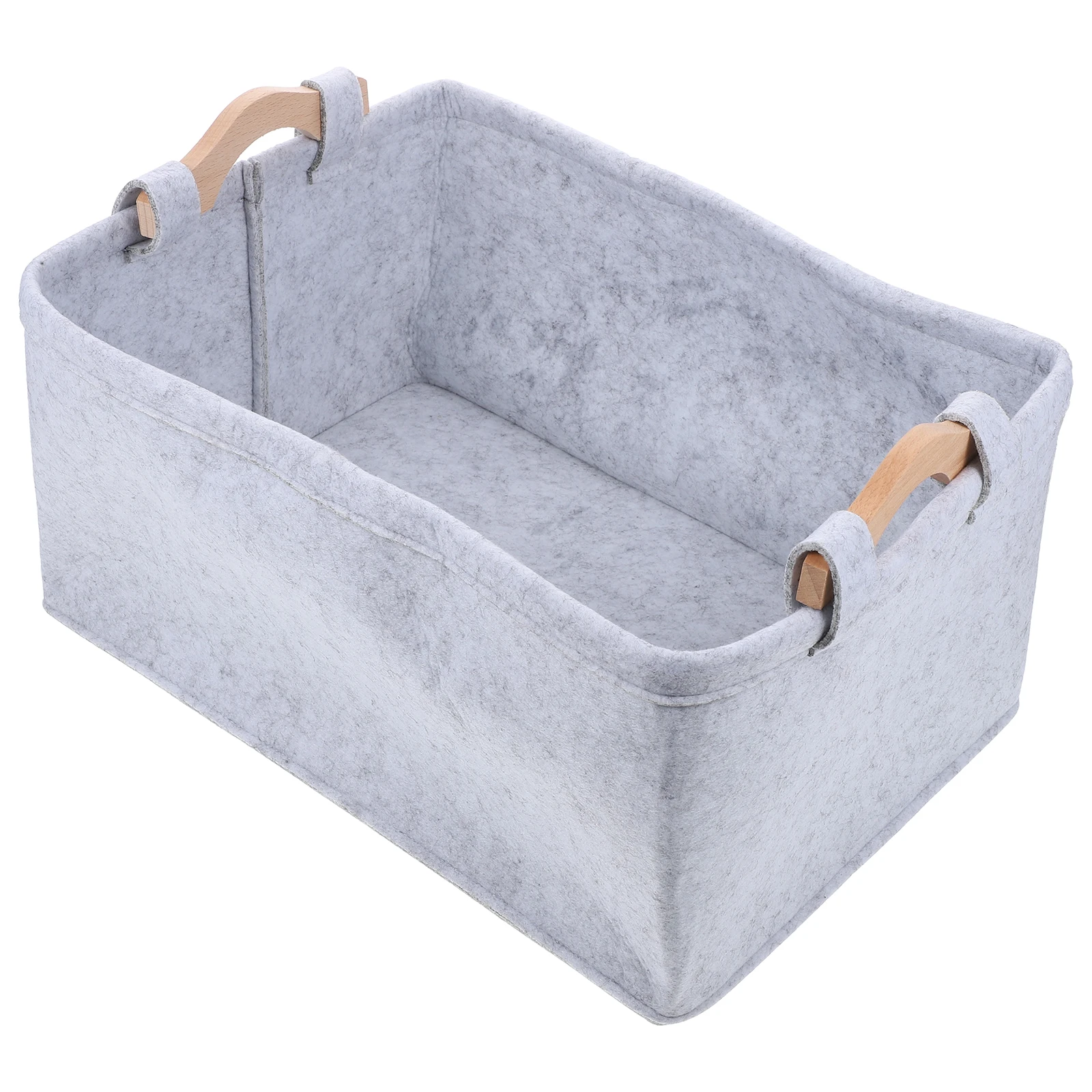 

1pc Felt Storage Basket Home Organization Toy Bin Shelves Desktop Organizer Modern Room Car Bathroom Closet Playroom Storage