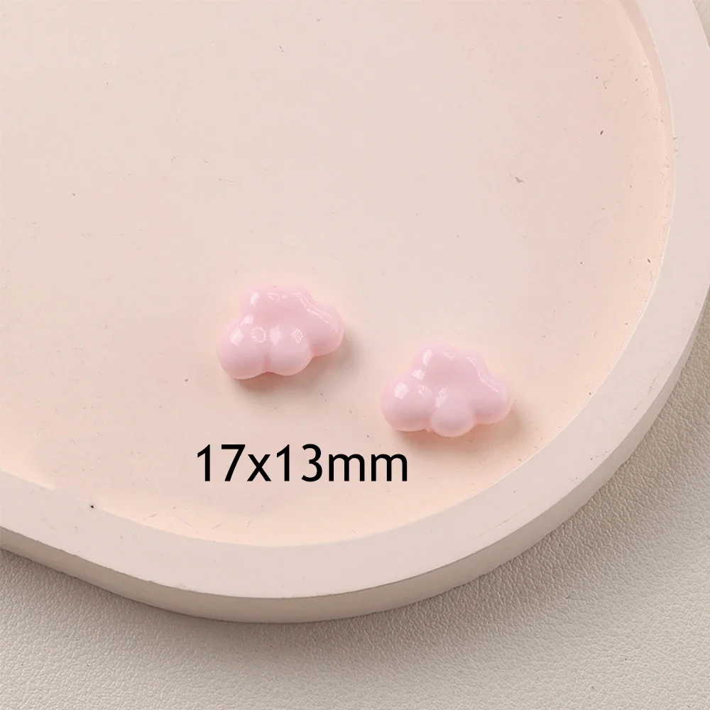 20PCS Shiny Mini Clouds Series Miniature Flat Back Resin Cabochons For Hairpin Scrapbooking DIY Home Decor Craft Accessories