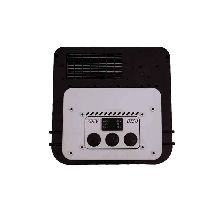 مكيف هواء على السطح مكيف هواء 12 فولت لشاحنة RV قافلة جرار كابينة تعمل بالبطارية تيار مستمر 12 فولت 24 فولت #5