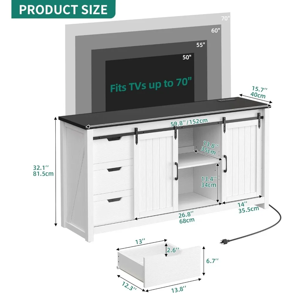 Armoire de planche de ferme avec rangement et 6 brochettes de proximité, table de bar basse moderne pour cuisine, salon