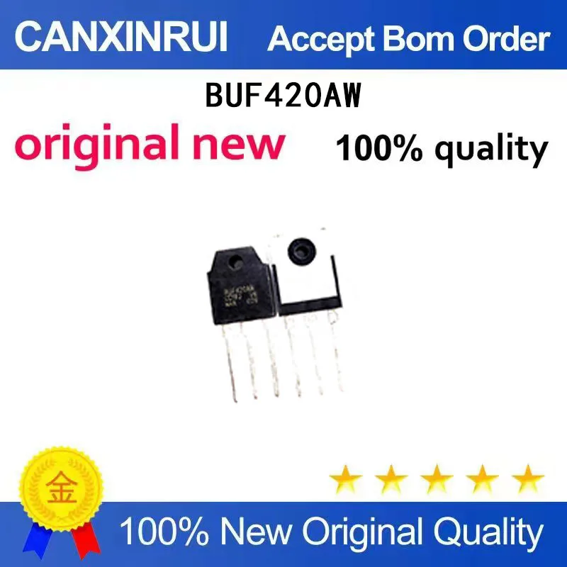 

(5-100 Pieces) BUF420AW TO-247 N channel 450V 30A transistor, brand new original, provided with BOM list and matching order