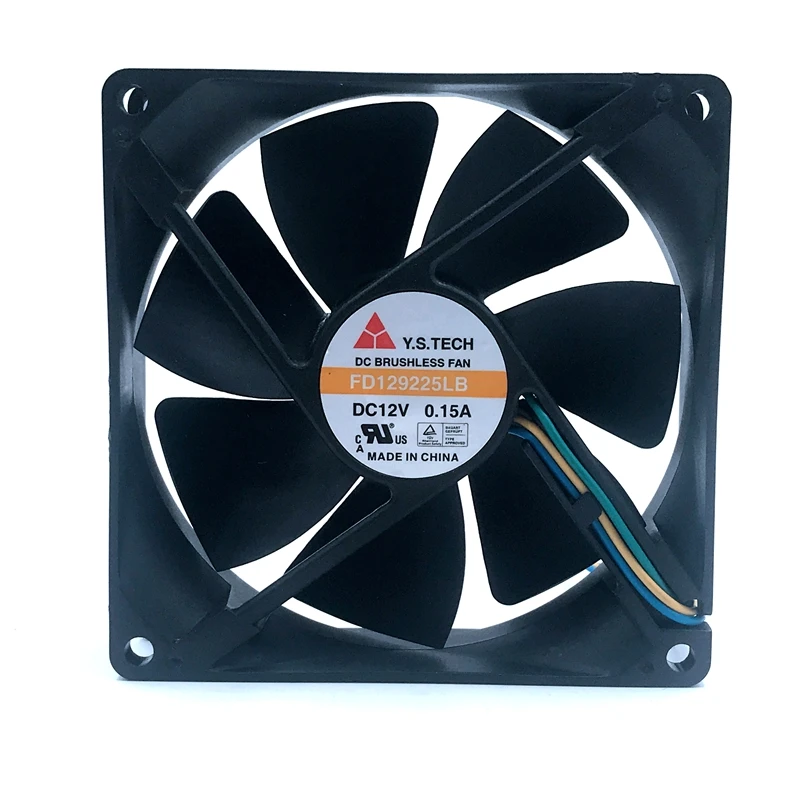 Free Shipping New fan FD129225LB 9225 12V 0.15A 9CM / cm Silent Chassis power supply pwm cooling fan 2400RPM 45.8CFM