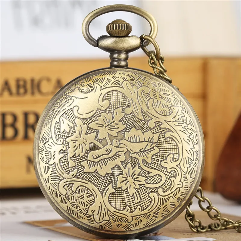 Vintage Style United States of America Statue of Liberty Retro Quartz Pocket Watch for Men Women Pendant Chain Clock Gifts