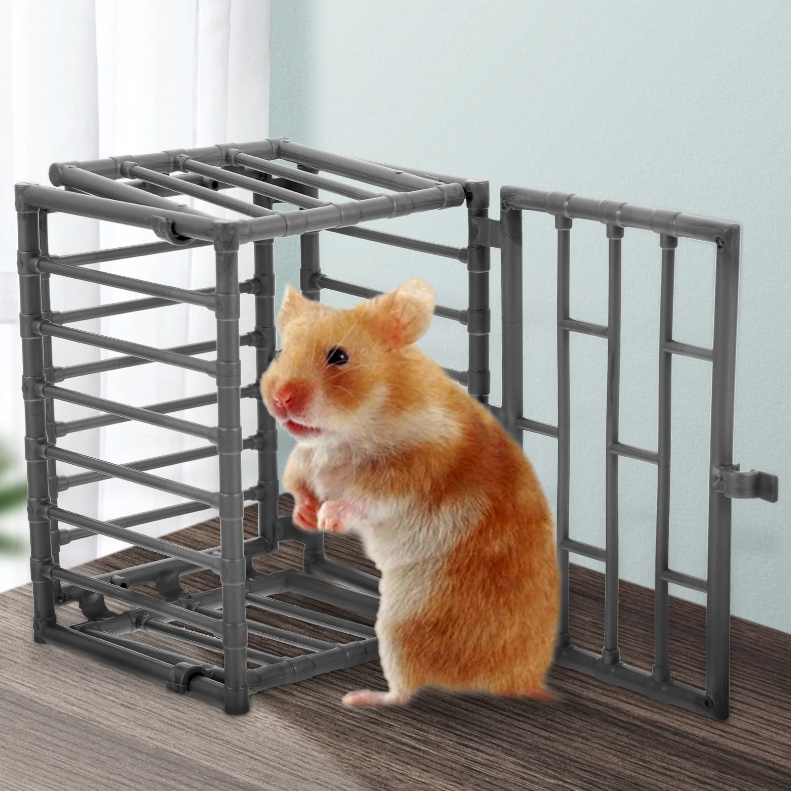 Rat Cage Accessories Lizard Toy Beast Fence Model Small Stuffed Animals House Mini Prop Tiny