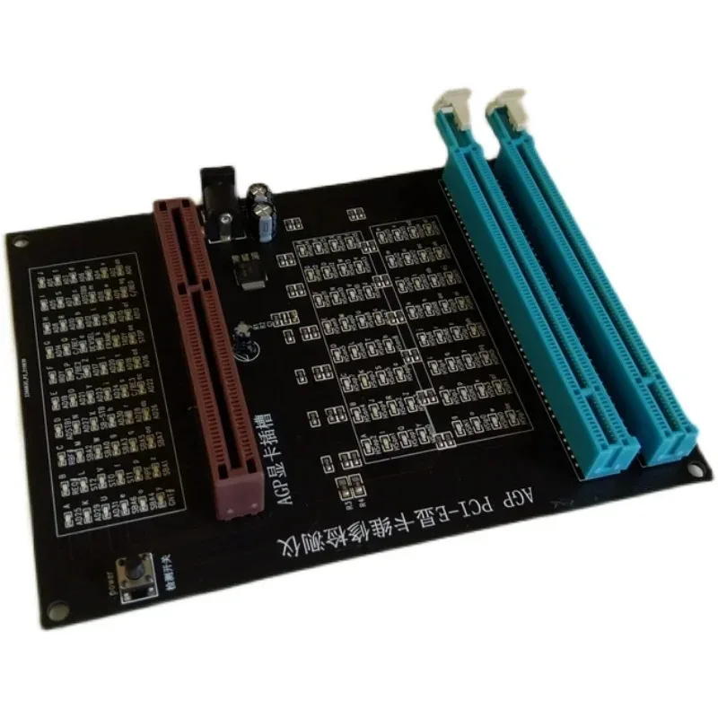 

AGP PCI-E Graphics Card Tester CPU with Light Test Stand Fake Load Computer Motherboard Repair Tool