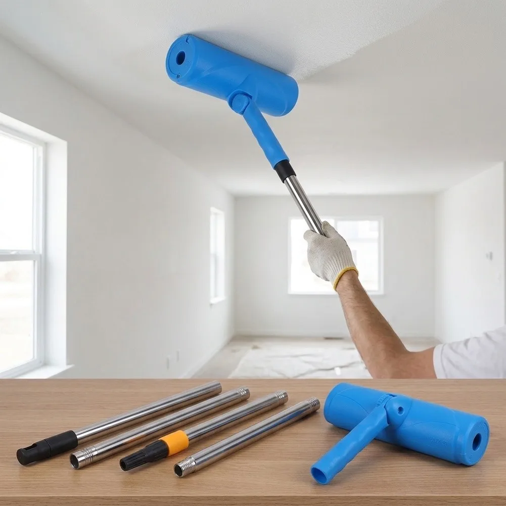 10 Inch Adjustable Roller Brush for Ceiling Walls Painting for splash for proof Design Includes 1.2M Extension Rod PVC Material