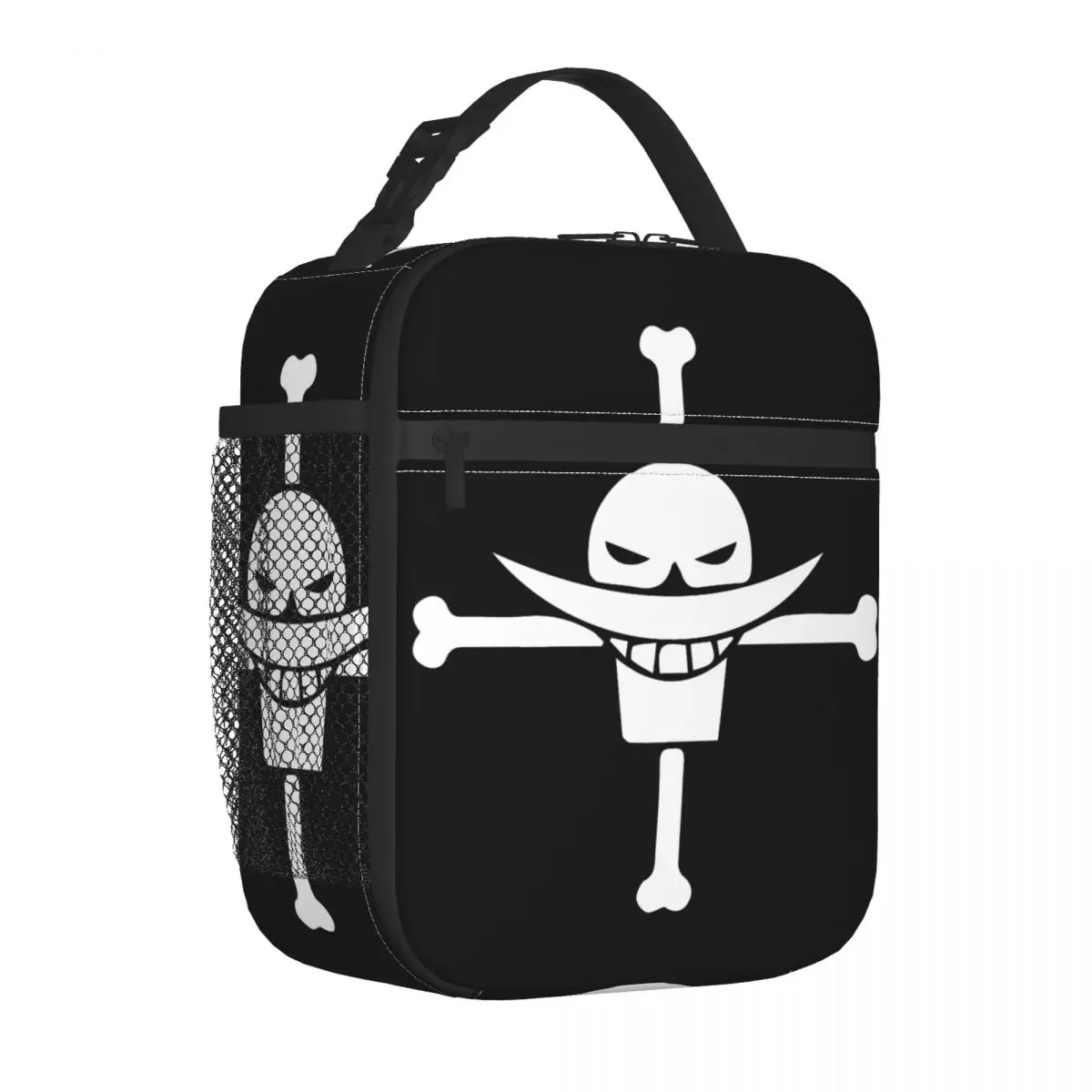 Whitebeard Pirate Flag Ones Insulated Lunch Bags Thermal Bag Reusable Pieces Portable Lunch Box Tote Bento Pouch School Travel