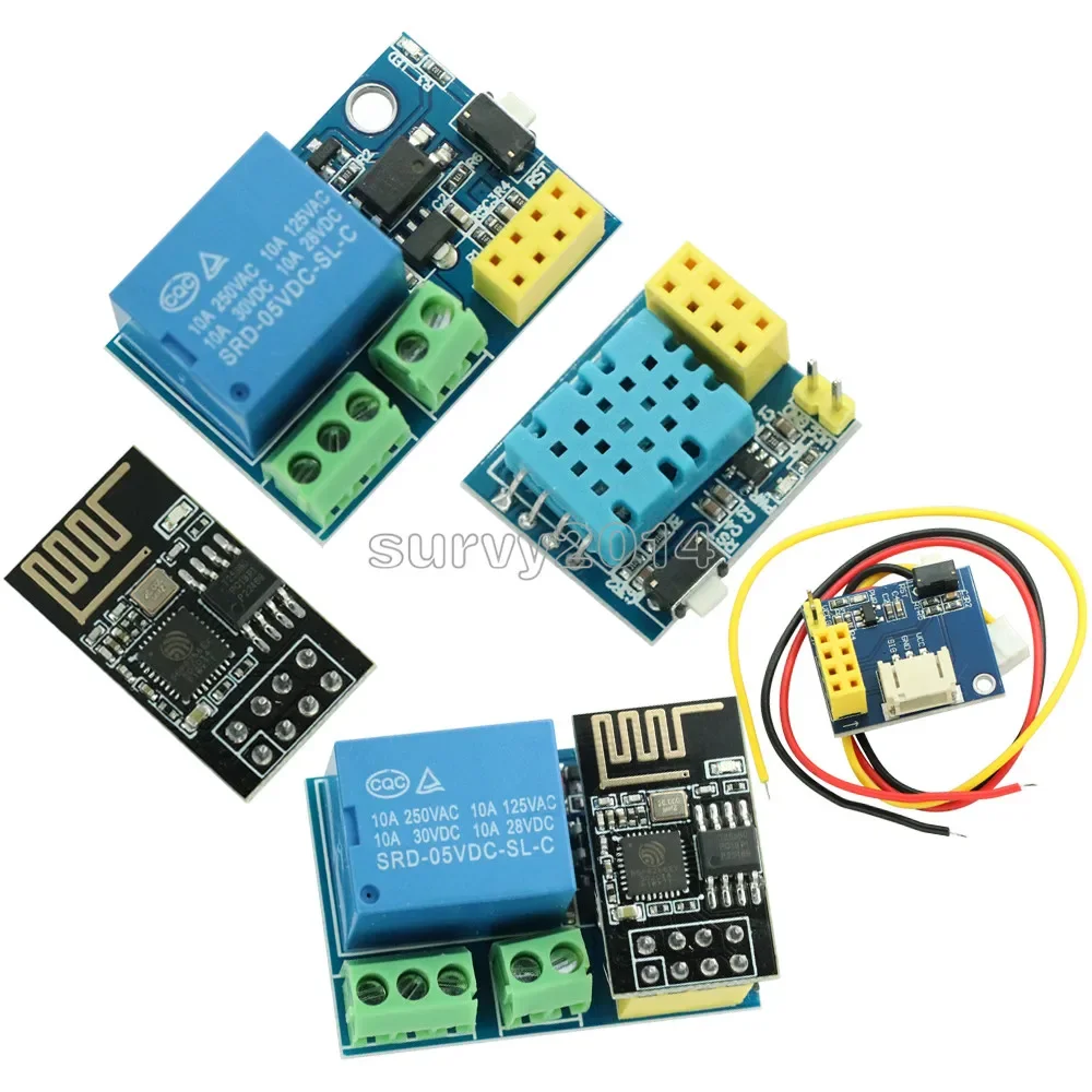 ESP8266 5V WiFi relay module DS18B20 DHT11 RGB LED Controller Things smart home remote control switch phone APP ESP-01S