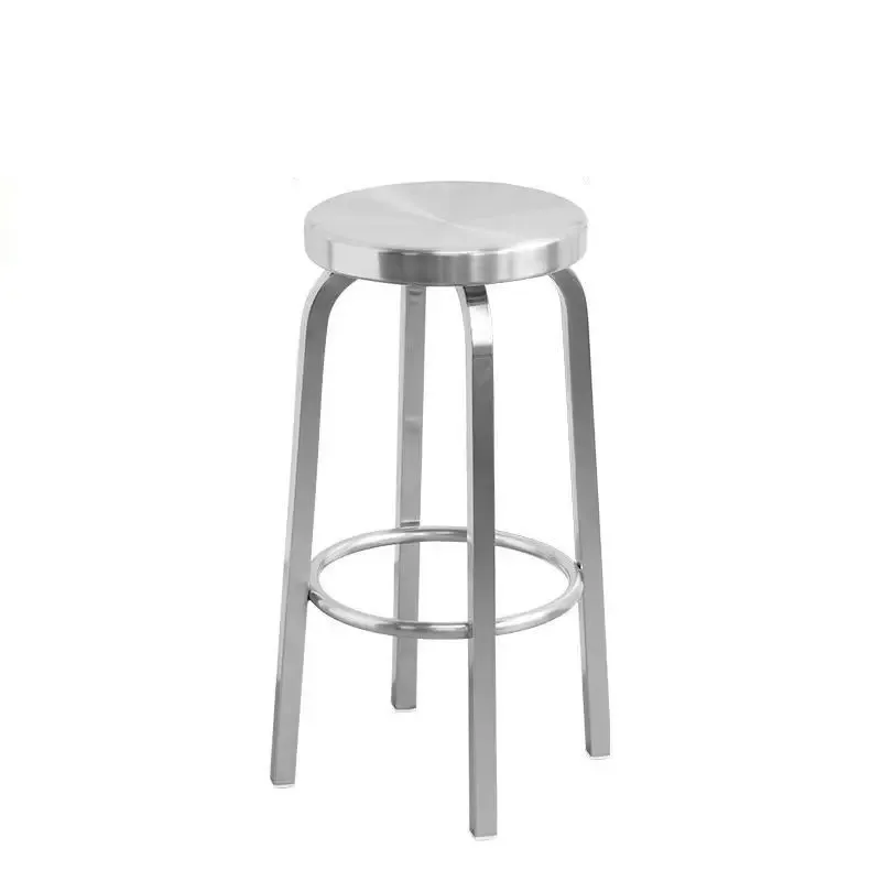심플 바 스툴 메탈 바 스툴 카페 라이트 럭셔리 하이 스툴 야외 바 특수 의자 스테인리스 스틸 프레임 스툴
