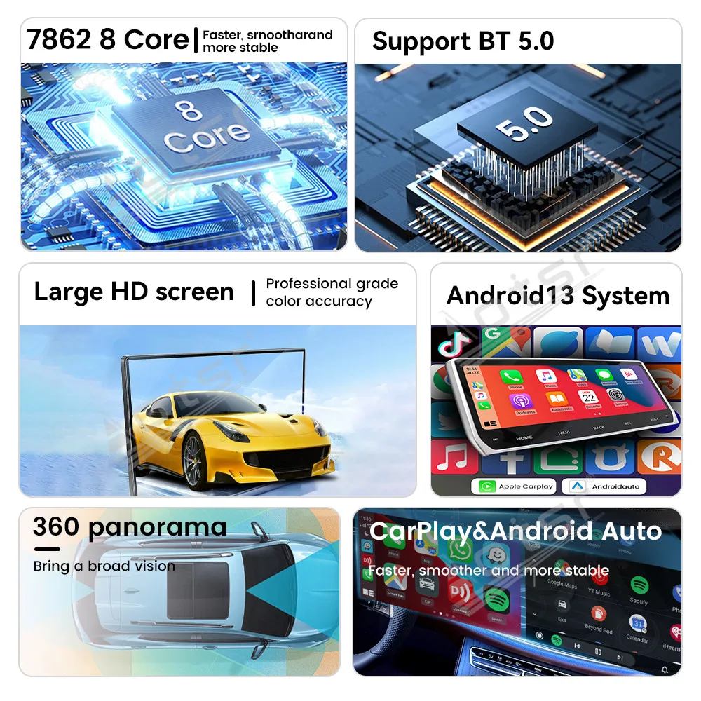 

10.25 Inch Android 13 For Lexus GX460 2010-2019 CarPlay Car Radio Touch Screen Multimedia Player GPS Navigation Head Unit DSP