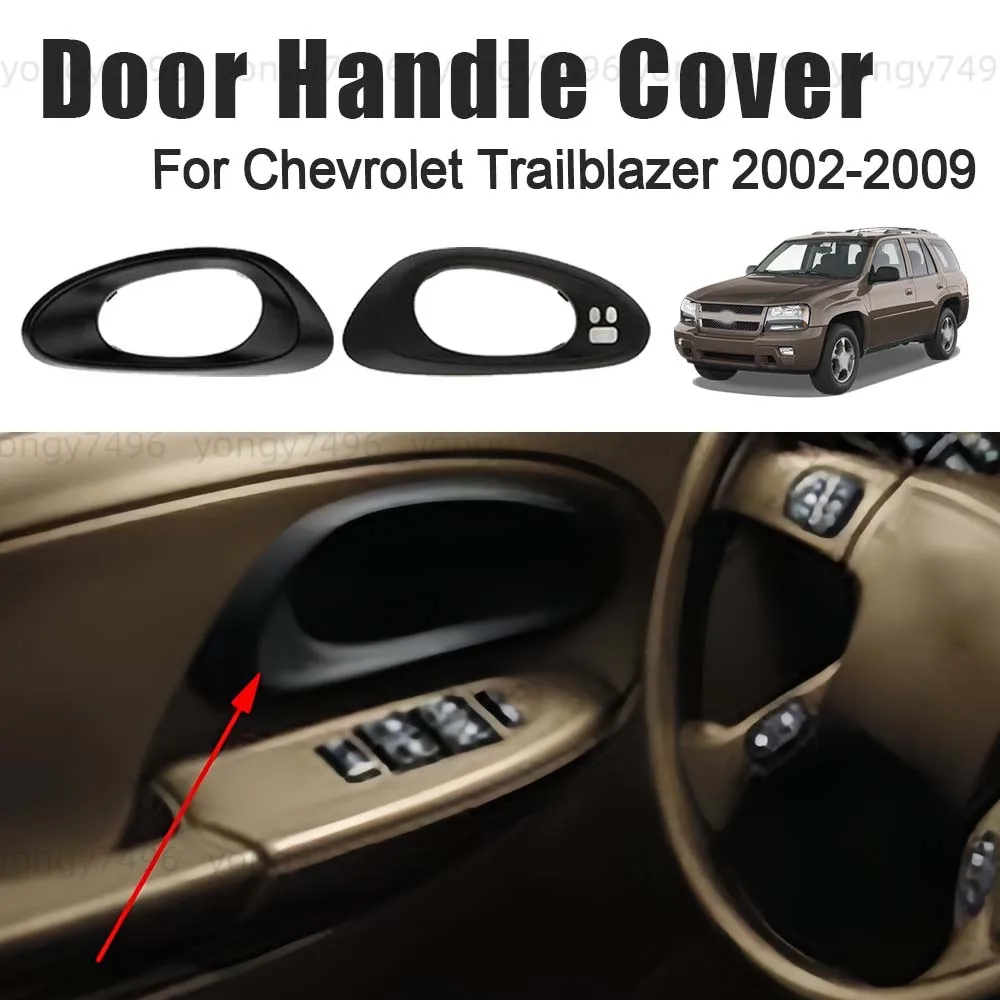 Car Upgrade Door Handle Cover For Chevrolet Trailblazer 2002 2003 2004 2005 2006 2007 2008 2009 Cars Accessories Replace Black