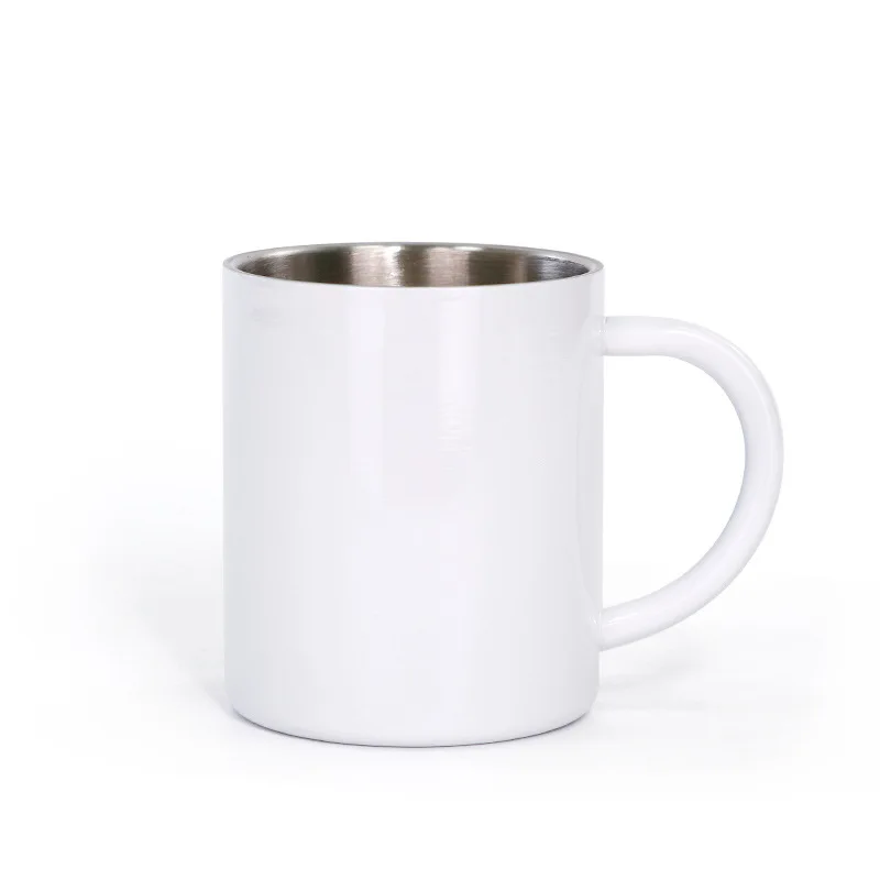 Taza de acero inoxidable de 300ML, taza de Metal con logotipo, foto, nombre, impresión personalizada, café, té, viaje, Explor, senderismo al aire