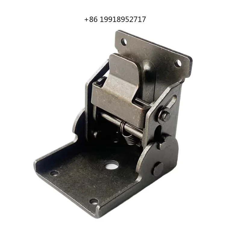 2pcs Table chair folding steel welded coffee furniture hardware 90 degree folding self-locking hinge buckle