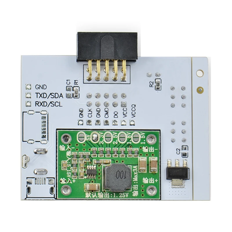 RT809H White Adapter EMMC ISP Board For Test Clip Fast Writing Reading Speed Calculator Chips