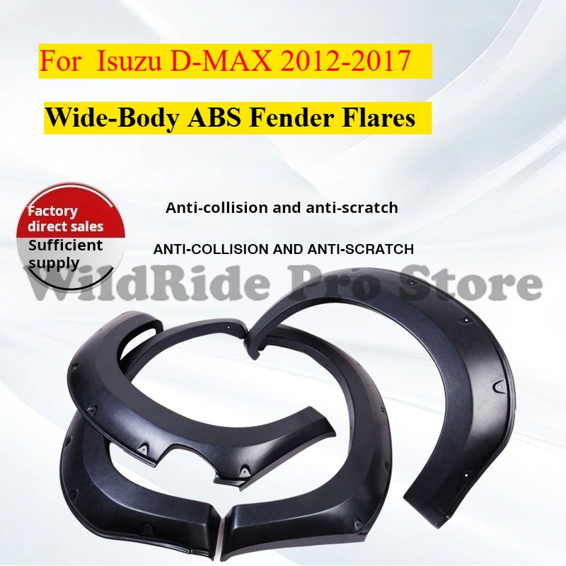 

Premium Wide-Body ABS Fender Flares for Isuzu D-MAX 2012-2017 Wider Wheel Arch Extensions with Reinforced Edges