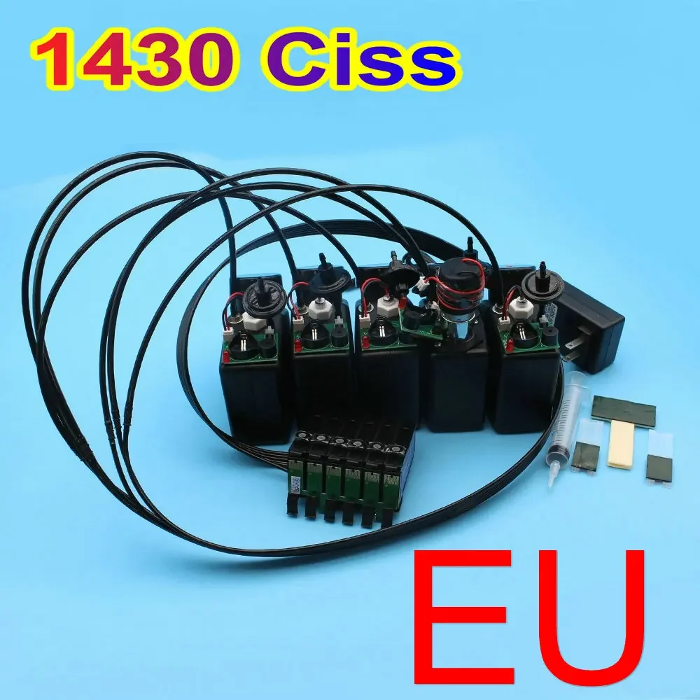 For Epson 1430 CISS Ink Supply System Continuous UV DTF Ink System UV Ink Modification Kit Bulk Printer Tool US EU UK AU Adapter