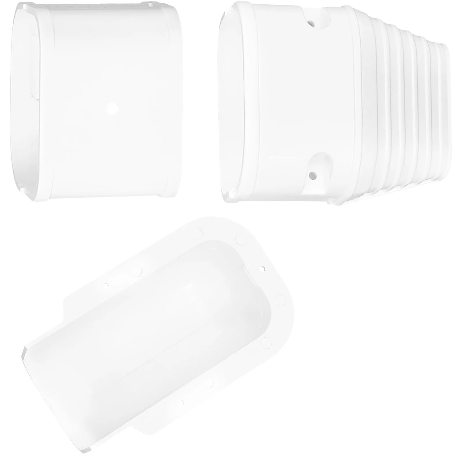 1Set Line Set Cover Solid Plastic Air Conditioner Hose Cover Protect Ac Pipes Air Conditioner Covers