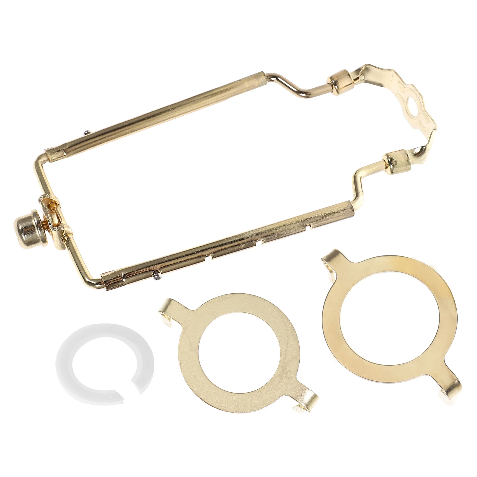 

1 Set Lamp Shade Holder Harp Bracket For 9-12 Inch Shades Nickel Plated Metal Diy Lighting Accessories Lampshade Support For