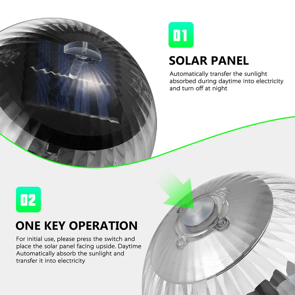 

4pcs Solar Powered Floating Lights for Pool Pond Outdoor Garden Color Changing LED Lamp Waterproof Energy Saving Light Decor