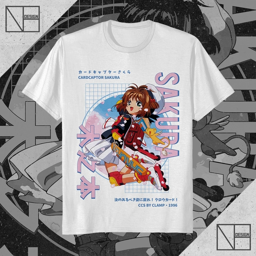 Cardcaptor Sakura T-shirt Kawaii Anime Manga Waifu Kero-Chan Gift Shirt alle maten