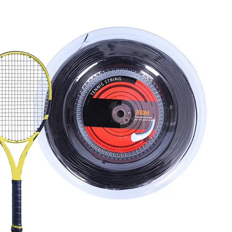 

Nylon Tennis Racquet String 656 Ft Arm Friendly String 16G/1.35mm String For Junior And Intermediate Players Enhance Hitting