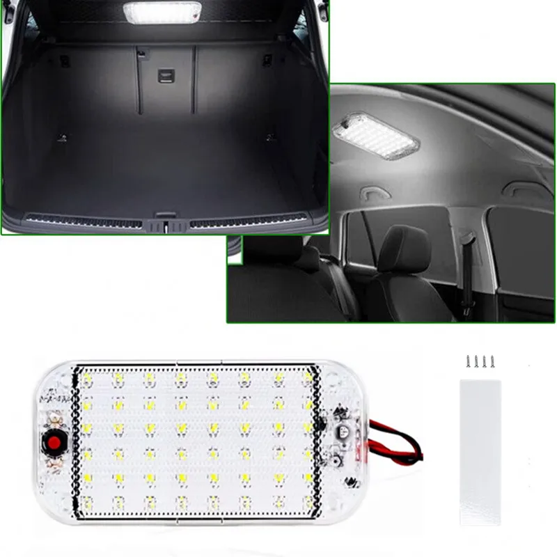 

LED RV Interior Light Car Camper Ceiling Light Universal 48LED Truck Bus Motorhome Roof Dome Lamp Camper Trunk Light With ON/OFF