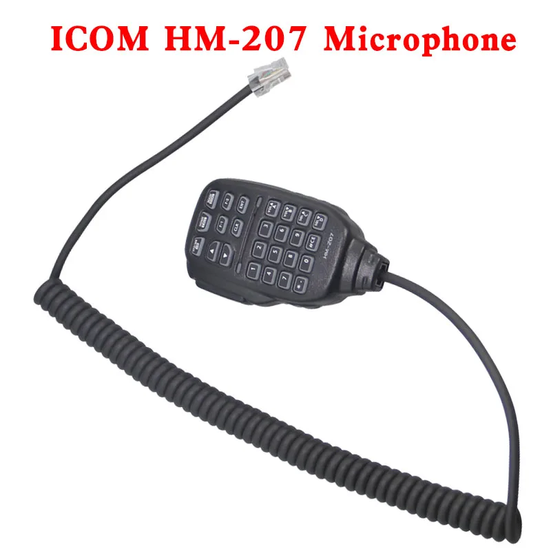 ICOM HM-207 digital mobile microphone IC-2730E Mobile phone ID-5100E Mobile phone microphone Echo screen mobile phone