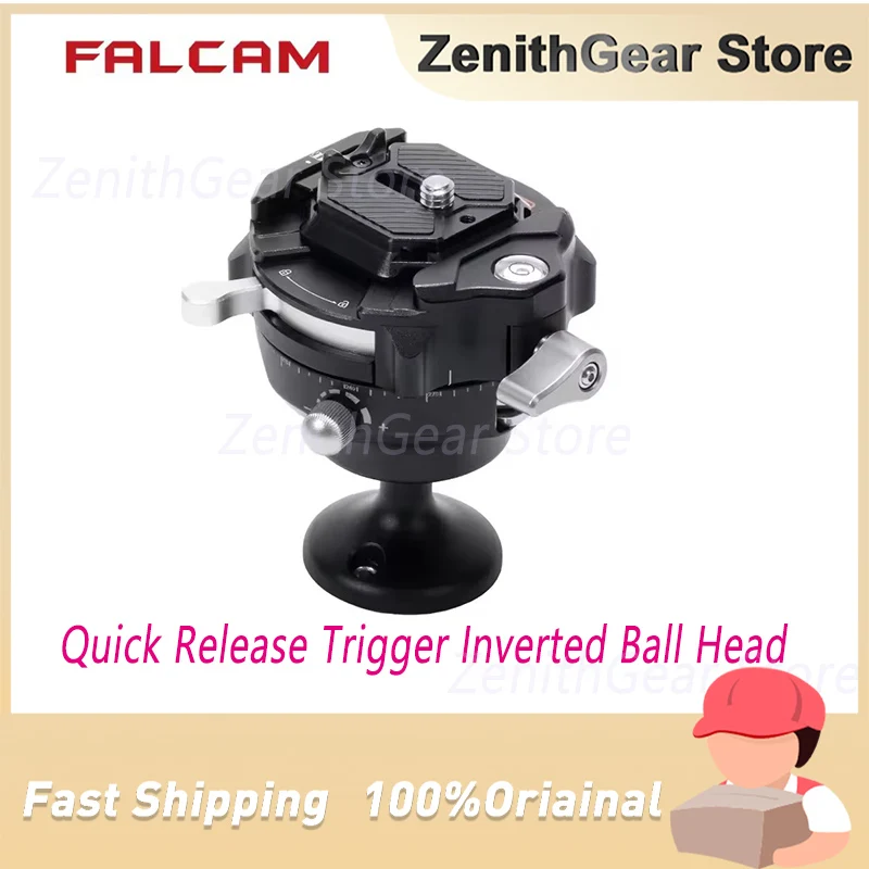FALCAM F38 Pro Quick Release Trigger Inverted Ball Head (320P) F38B4303 Support 3/8 and 1/4 Screws Adapters