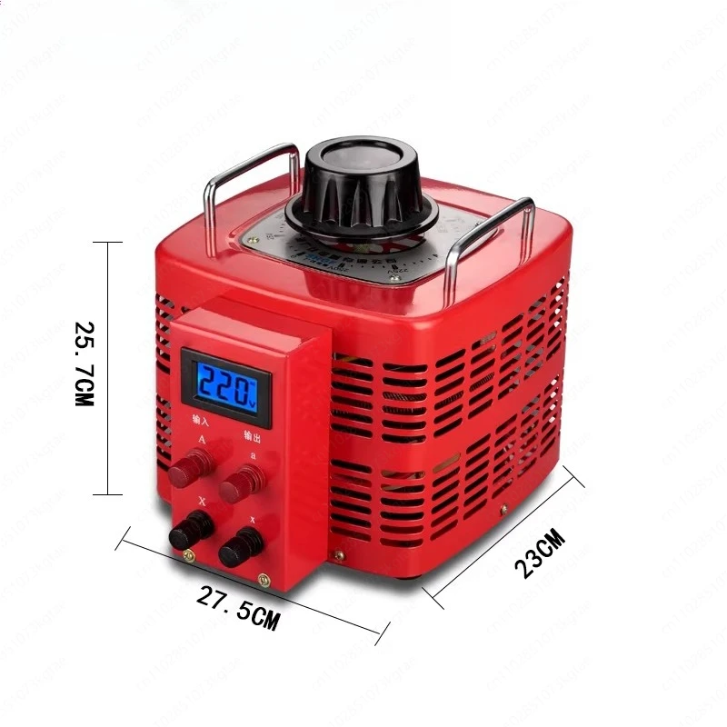 

Однофазный регулятор напряжения 5000 Вт, вход переменного тока, 220 В, регулируемый контактный трансформатор с угольной щеткой 0-250 В, 5 кВт