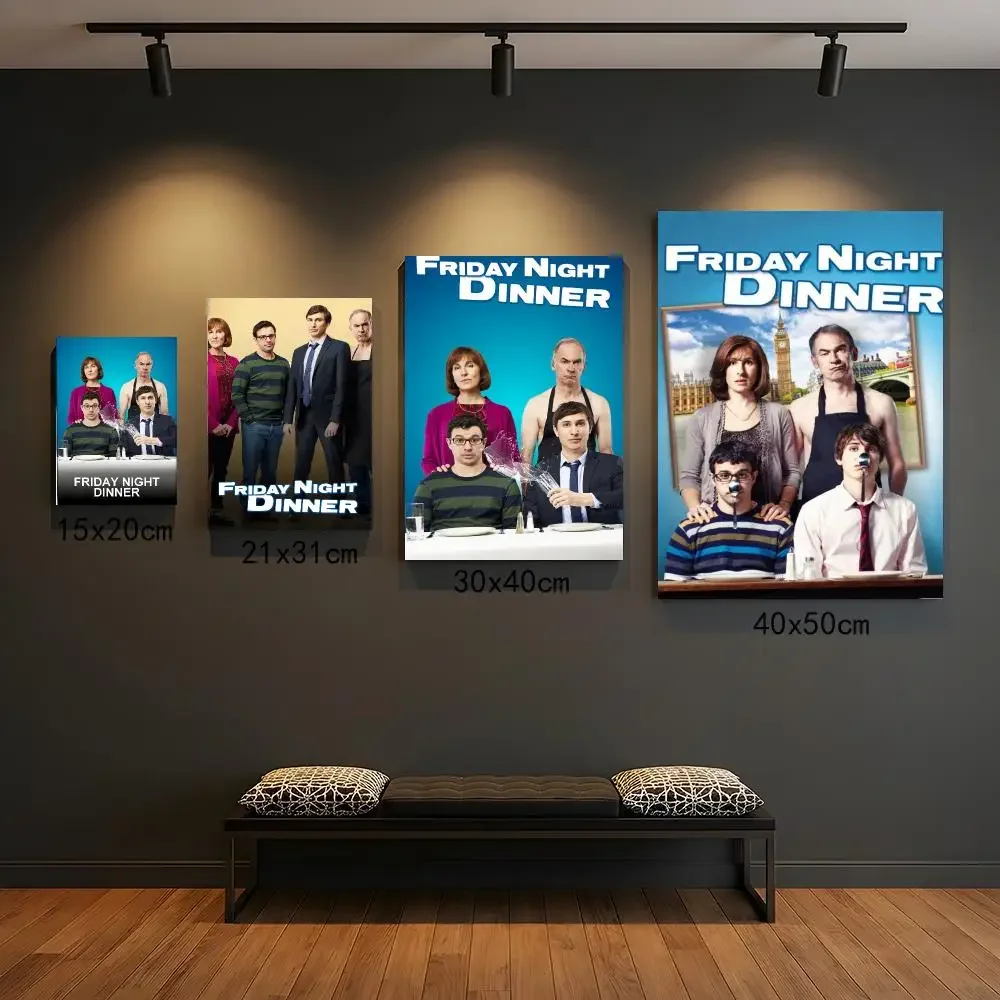 tv series F-Friday Night Dinner-R Painting Calligraphy Boho Botanical Decor for Living Room  Elegant Home Style