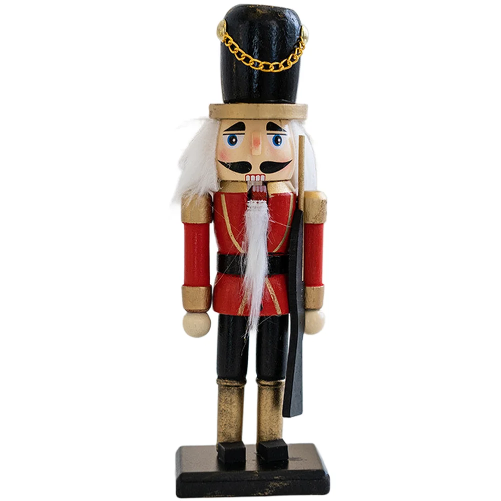 

16cm Christmas Ornament Wooden Nutcracker King Figure Christmas Desktop Decoration Present Xmas Tree Pendants Ornaments 2025