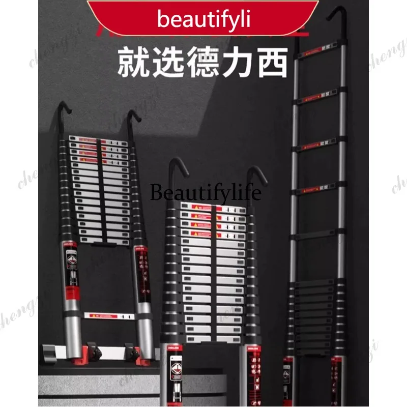 

X188 telescopic ladder thickened aluminum alloy stainless steel engineering ladder portable household multi-function