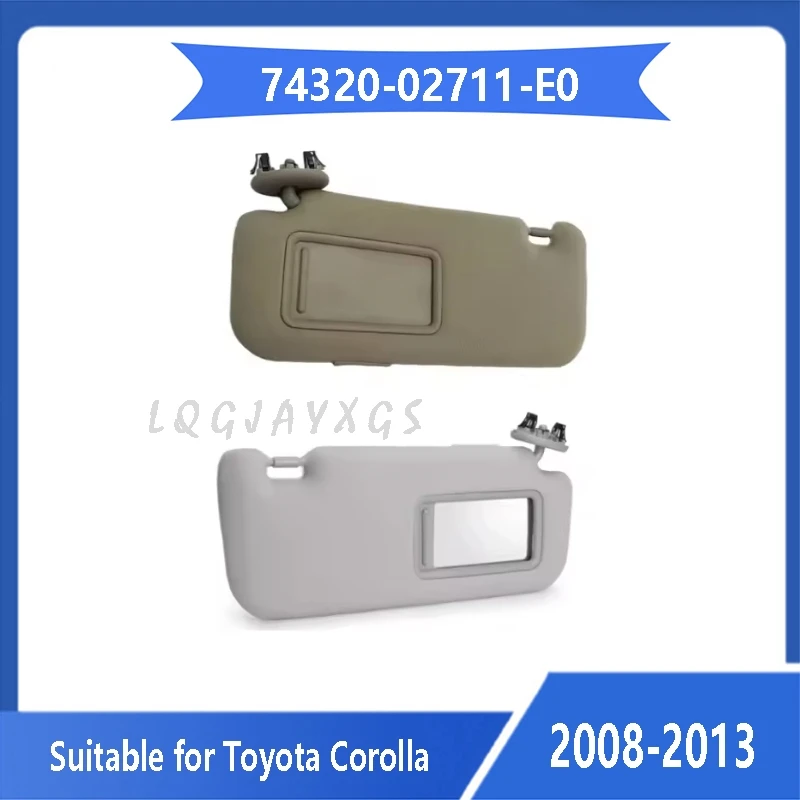 LQ Suitable for Toyota Corolla gray beige cloth surface visor 74320-02711-E0 makeup mirror 2008 2009 2010 2011-2013 auto parts