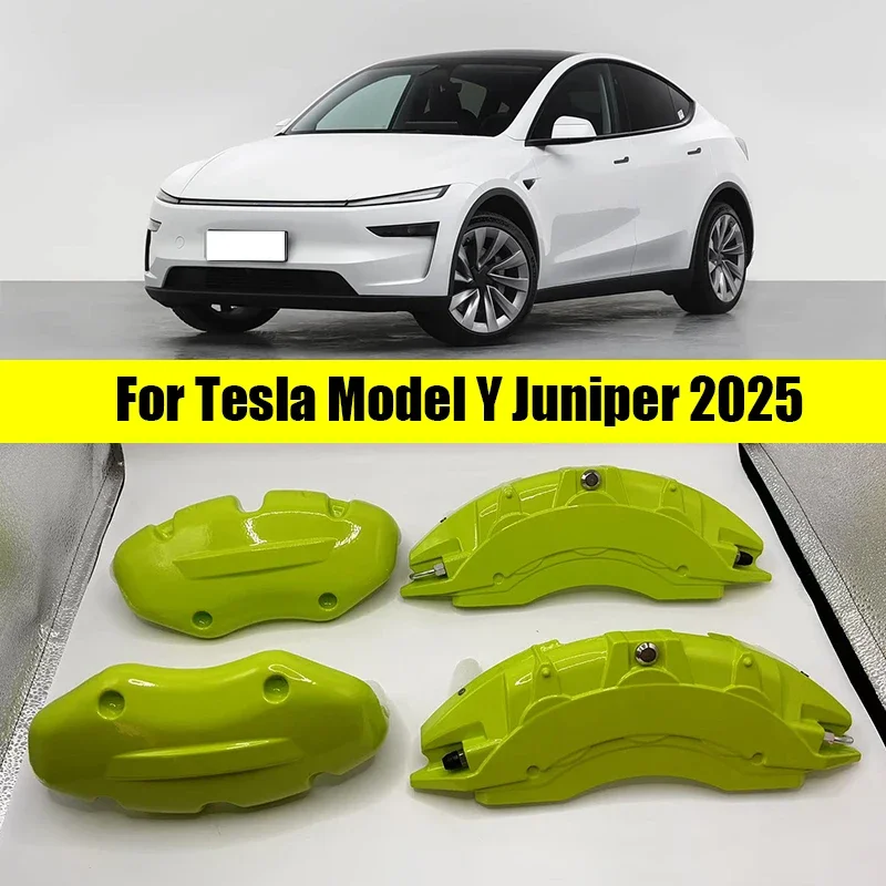 For Tesla Model Y Juniper 2025 Berlin Automobile wheel hub brake caliper protective cover made of aluminum alloy material