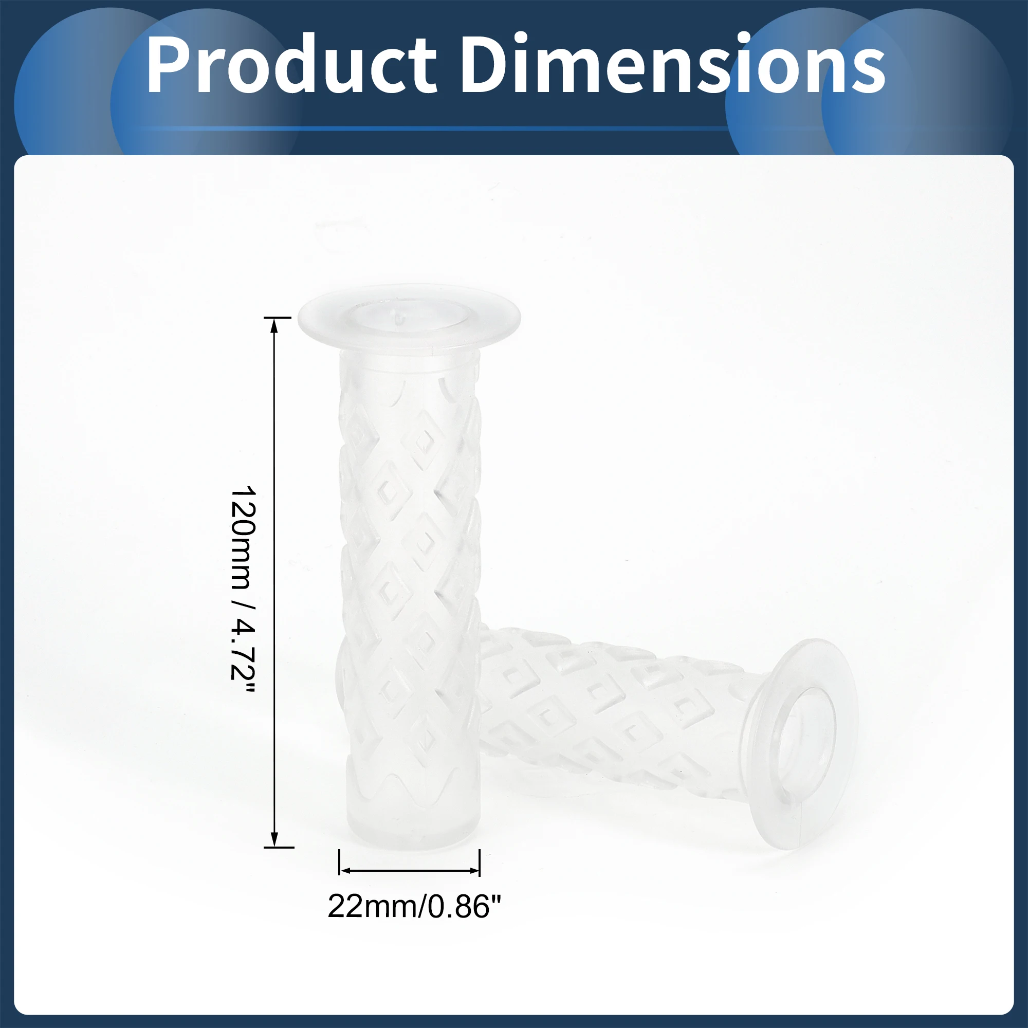 

X чехлы на руль велосипеда Autohaux, 120 мм, защитная резина для велосипедных ручек, неокрашенная, нескользящая, 1 пара