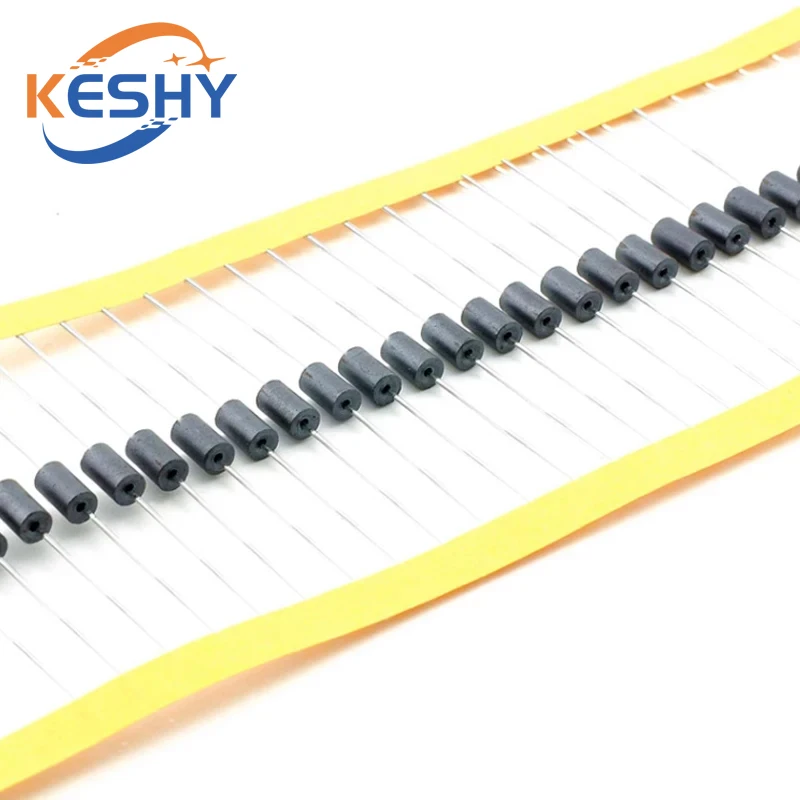 100Pcs Toroid Inductor Magnetic Bead Inductance 3.5x0.8 Anti-Interference DIP Magnetic Beads Frequency Magnetic Coil Inductor
