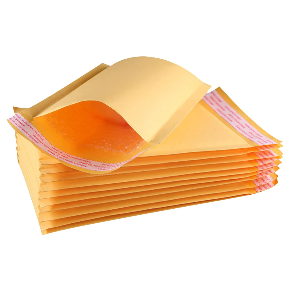 

50 Pcs Bubble Bag Mailing Bags Film Pearl Envelope Padded Envelopes Kraft Paper