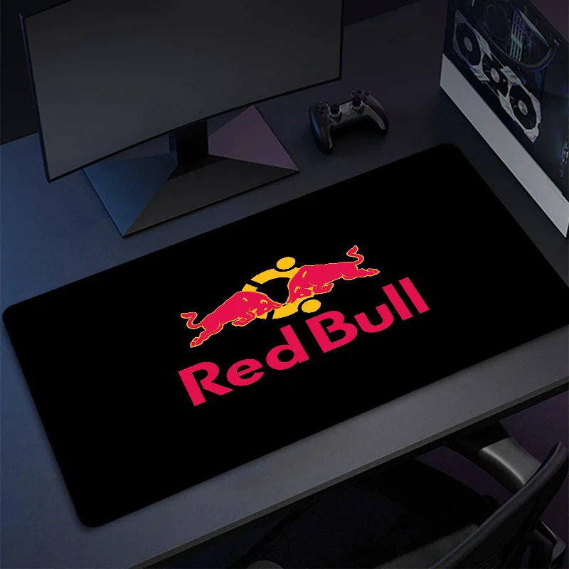 Xxl Mouse Pad Gaming Accessories  Red Bull Pc Setup Accessories Mousepad Gamer Cabinet Desk Mat Keyboard Extended Offices Mats