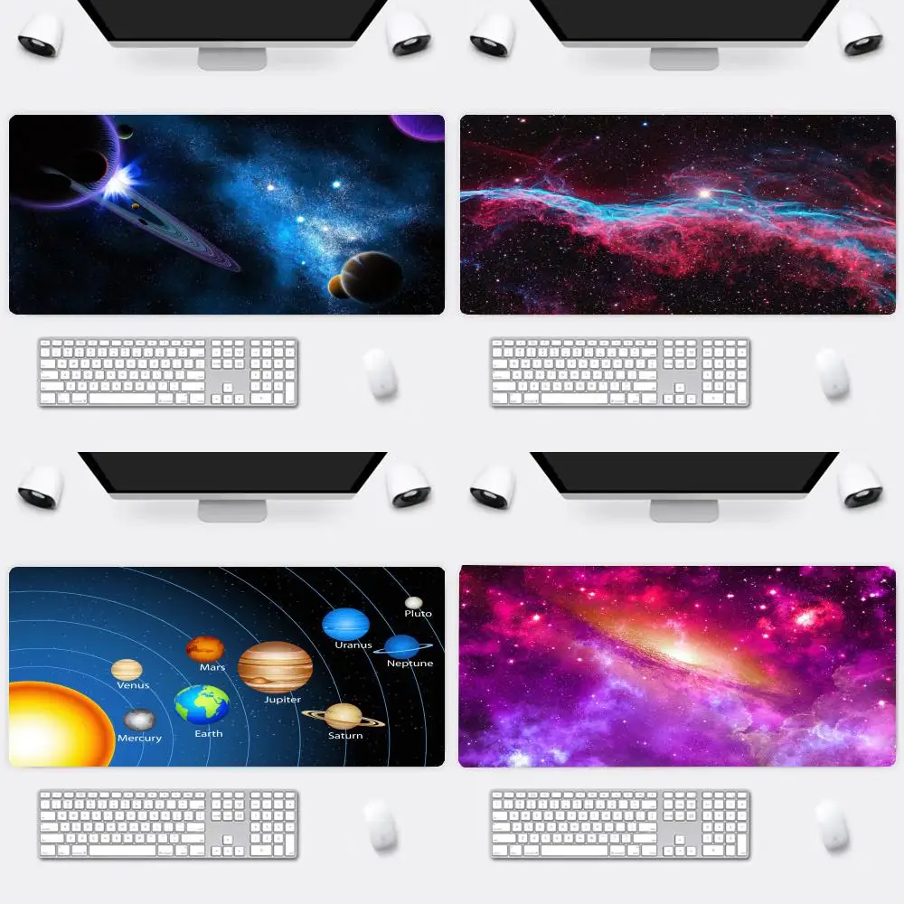 Mouse Pad Milky Way Starry Sky for Csgo Home Game Keyboard Mousepad Keyboard Mat Desk Pad Notbook Computer Large Gaming MousePad