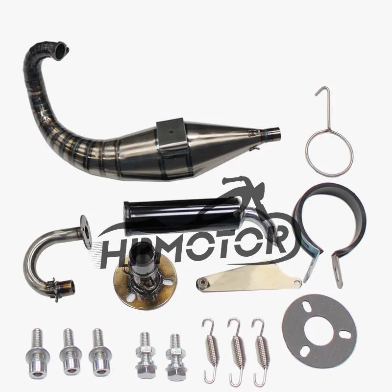 Motorcycle Muffler stuiable for  125cc Racing Scooter Exhaust System for Honda DIO AF18 AF25 AF28