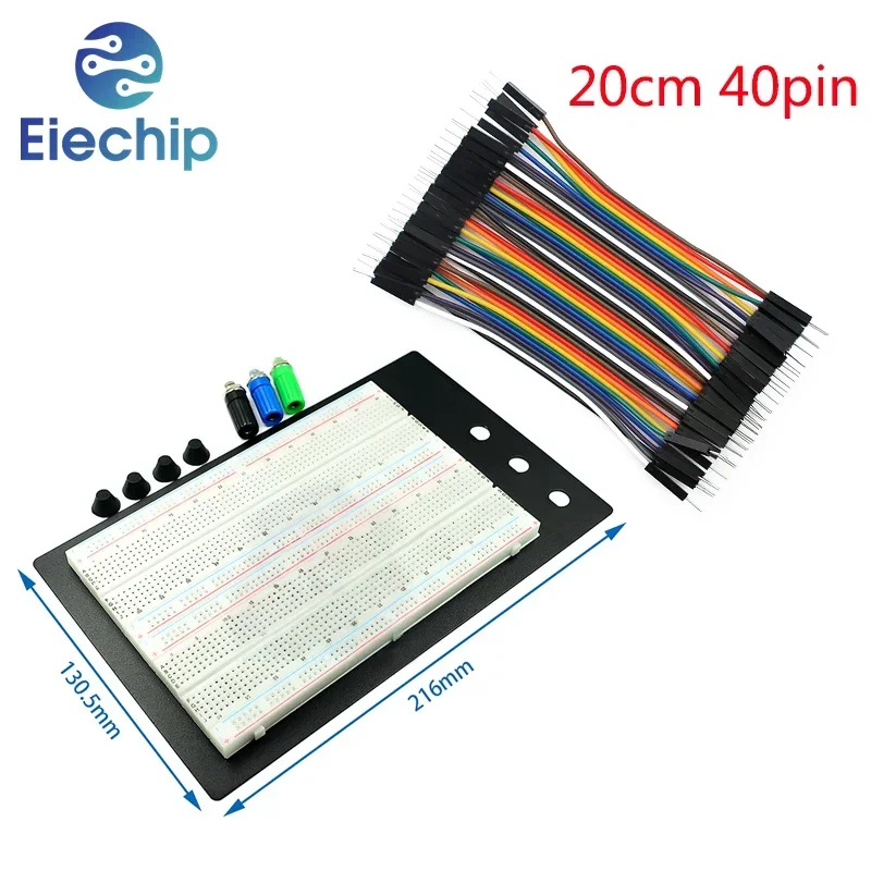 ZY-204 PCB Breadboard SYB-1660 4 Bus Test Circuit Board for Arduino Universal Male To Male Dupont Line Breadboard Kits