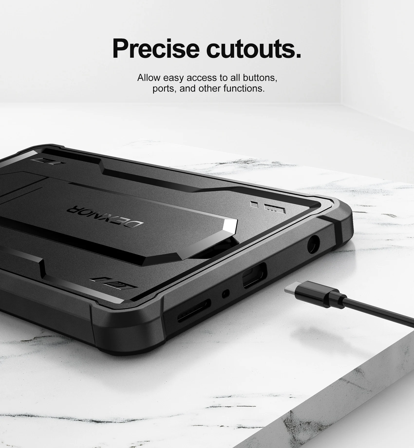 Imagem -06 - Capa Dexnor para Samsung Galaxy Tab a9 8.7 Protetor de Tela Embutido Kickstand Pesado à Prova de Choque Capa Protetora de Corpo Inteiro